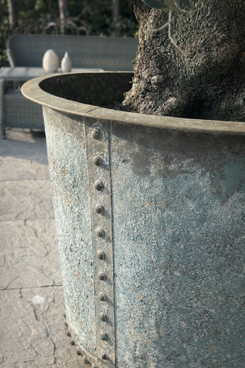 The Riveted Garden Planter