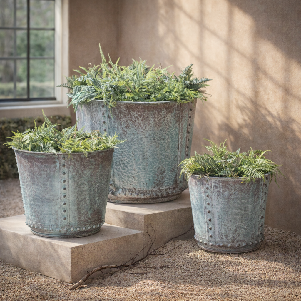 The Riveted Garden Planter