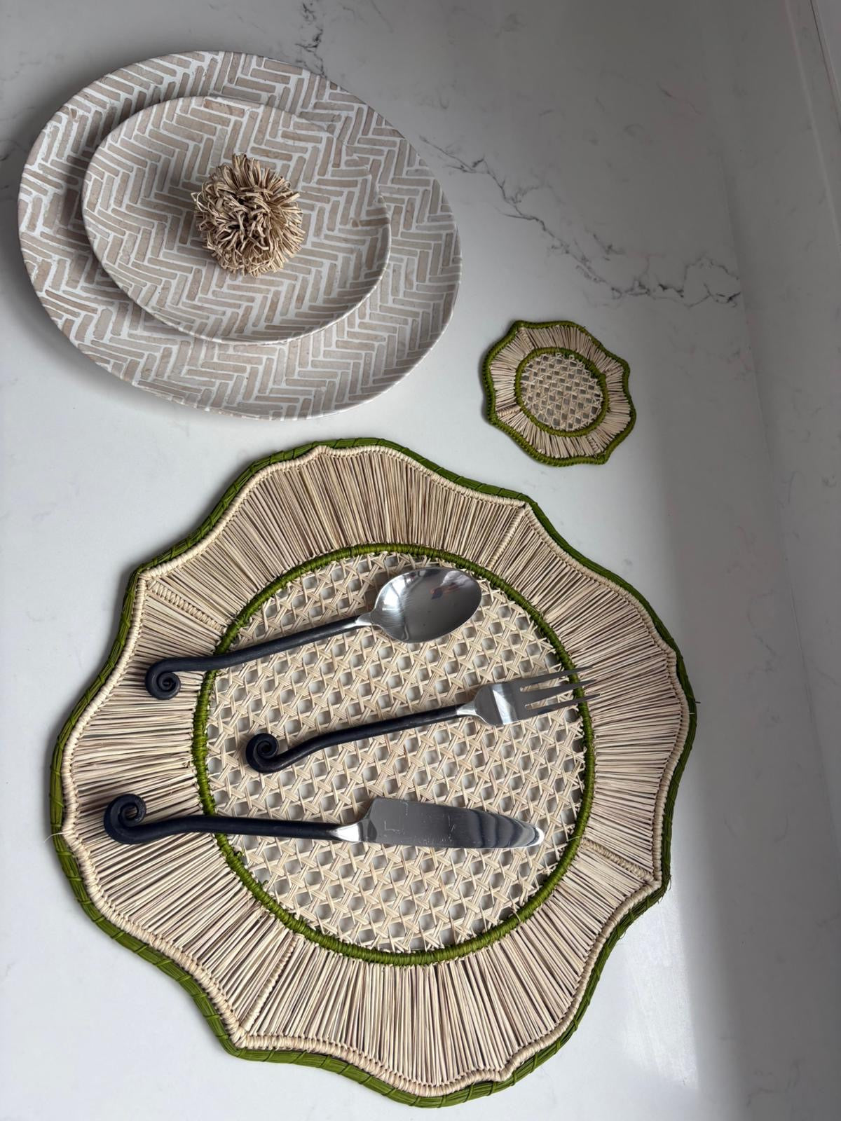 Cordillera Scalloped Coaster - Sets