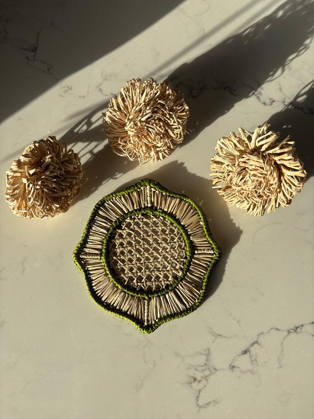 Cordillera Pompom Napkin Ring - Sets